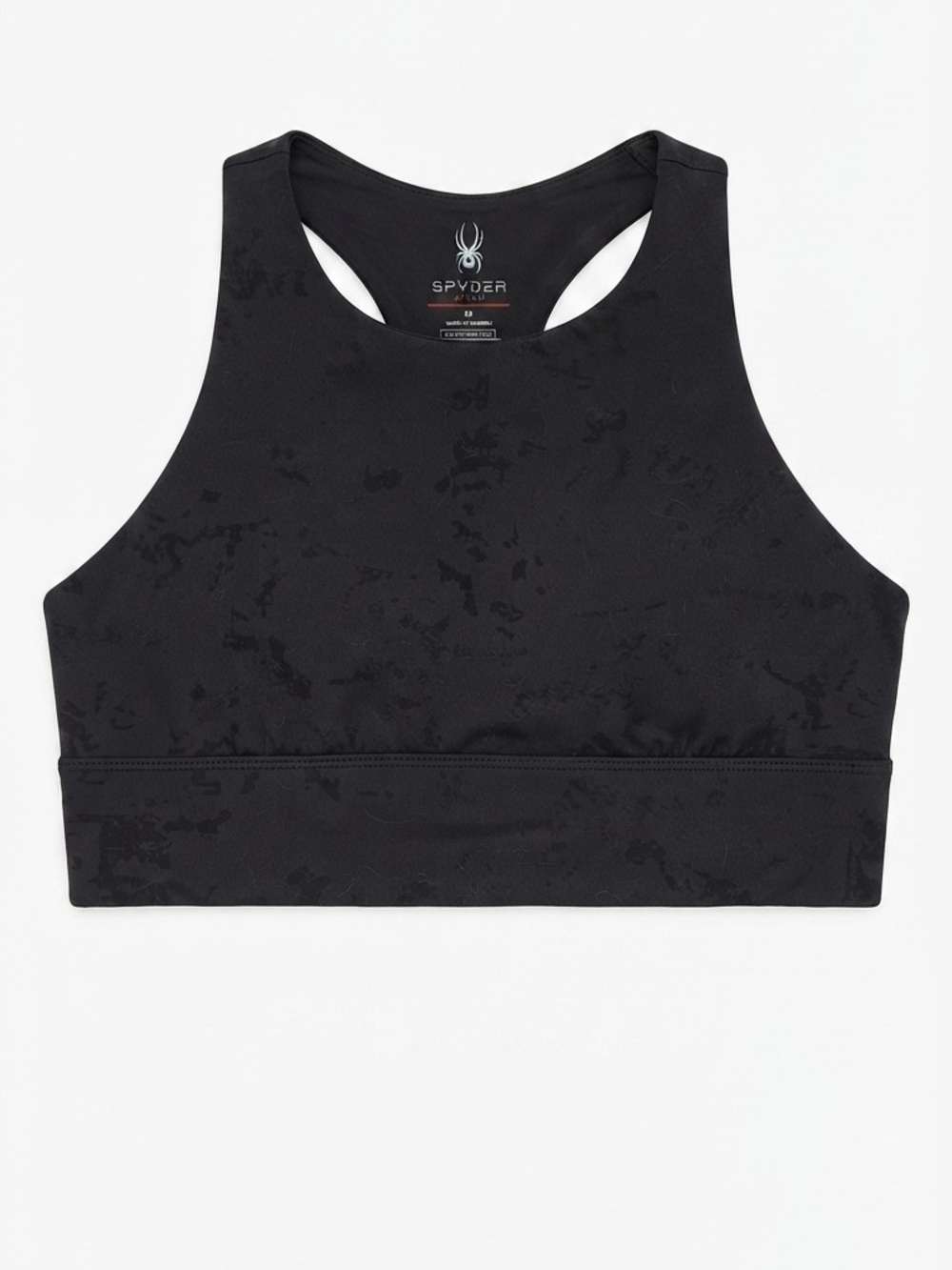 Spyder Black High-Neck Racerback Sports Bra